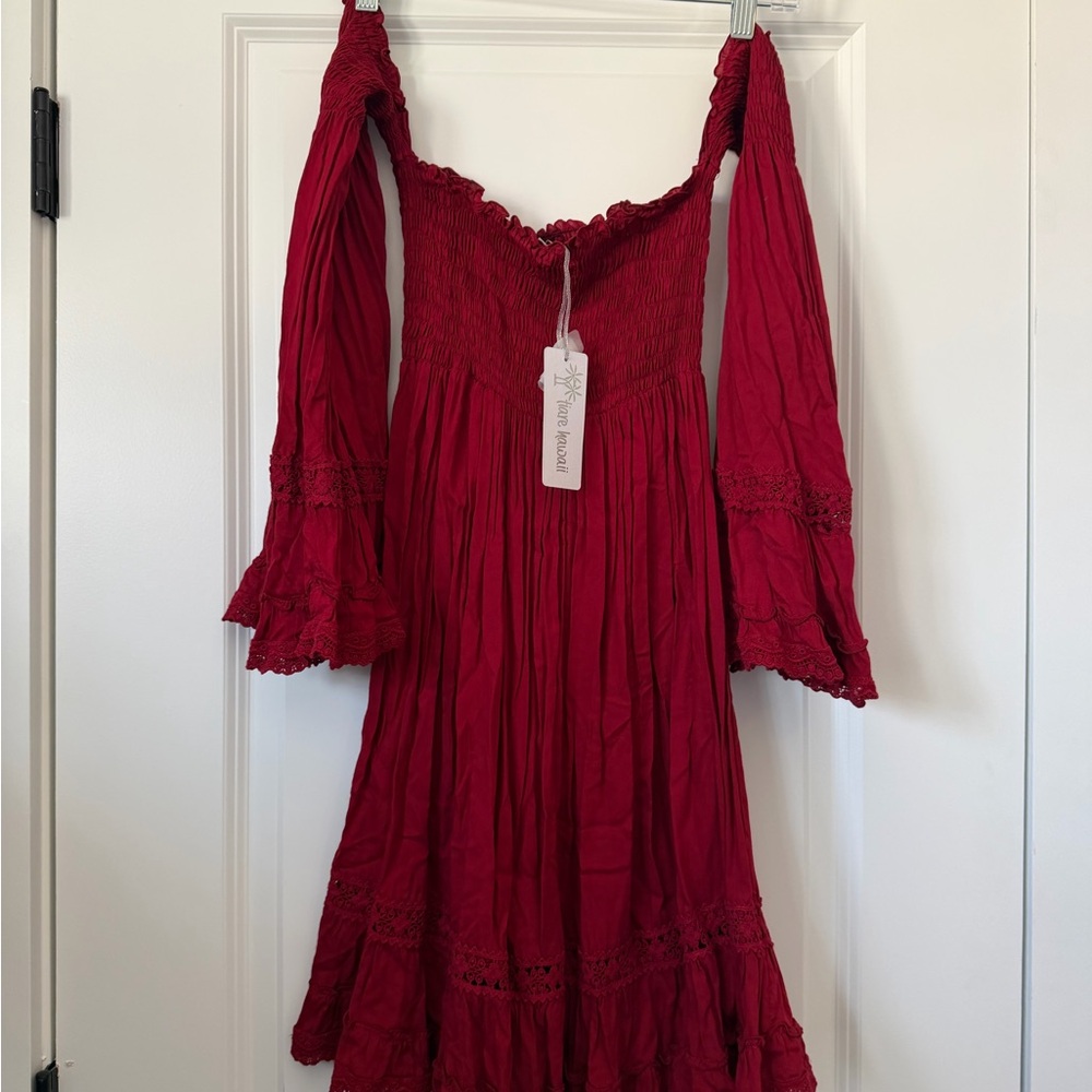 Tiare Hawaii NWT Red Mini Dress
